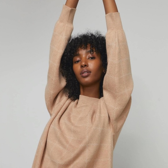 Lunya Cozy Cotton Silk Pullover in Tranquil Tan Medium Large $218 - Picture 4 of 6